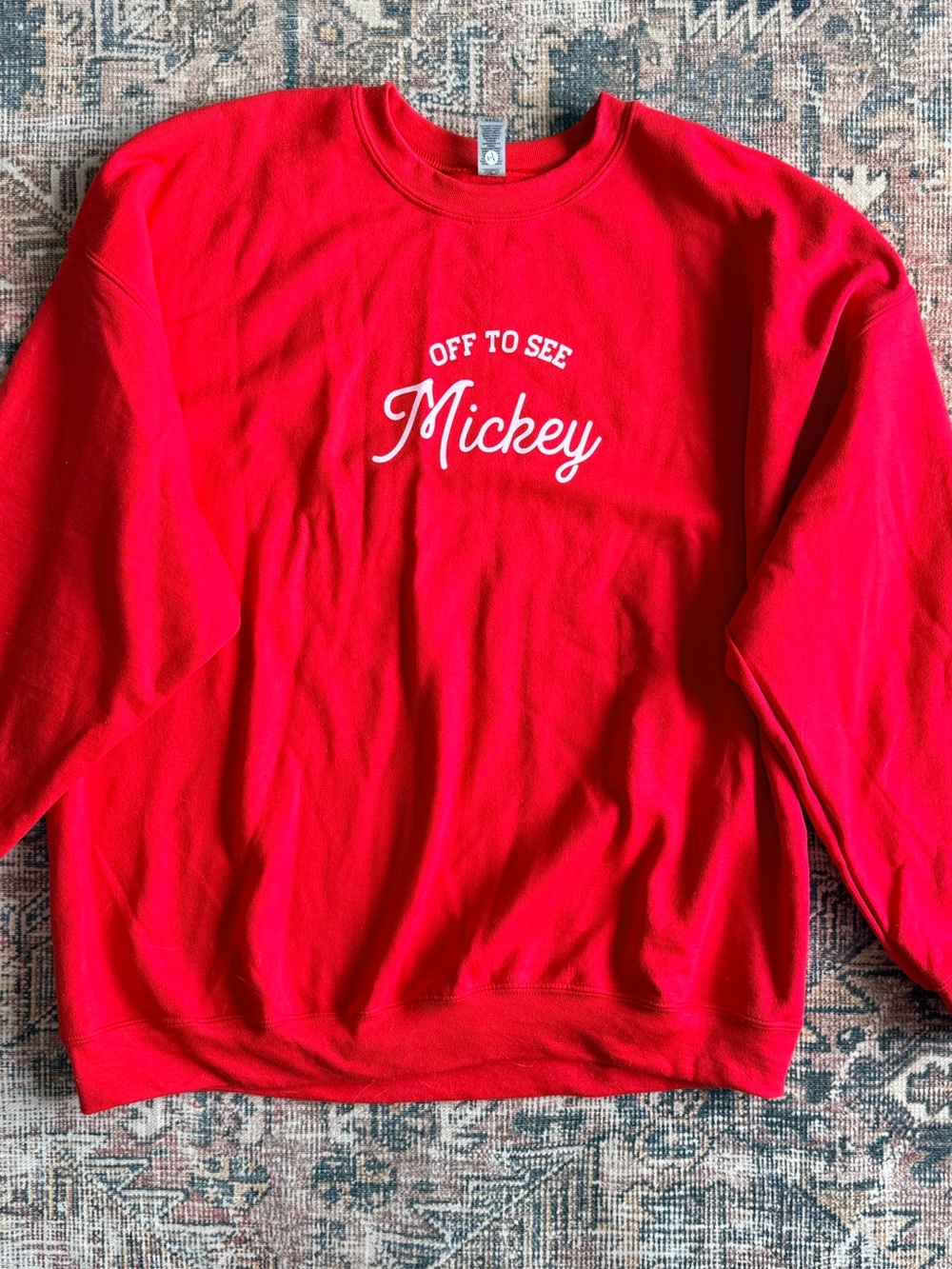 Red Crewneck Sweatshirt ( Disney / Mickey )